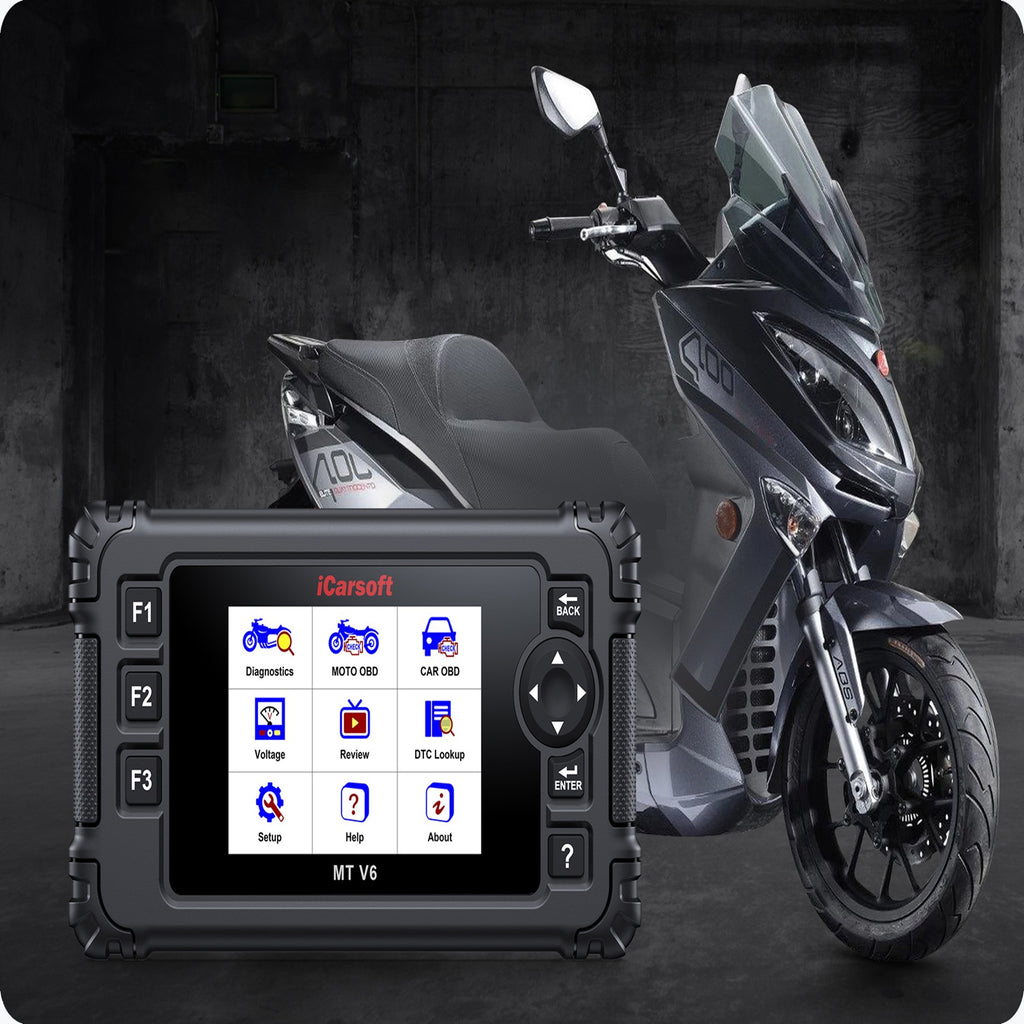 iCarsoft MT V6 AEON Motorcycle Diagnostic OBD2 Scanner ECU Oil Reset Live Data