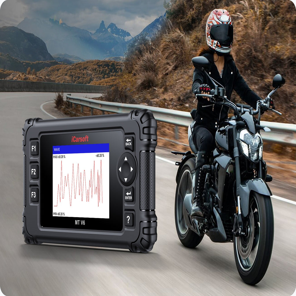 Zontes Motorcycle Diagnostic Tool iCarsoft MT V6 ABS Brake Bleed ECU Monitor