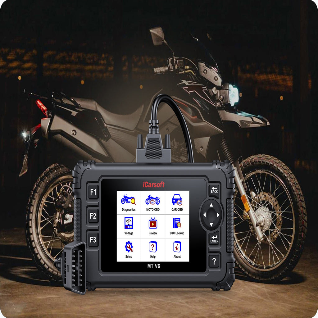 iCarsoft MT V6 Victory Motorcycle OBD2 Scanner ABS Brake Bleed TPS Throtle Reset