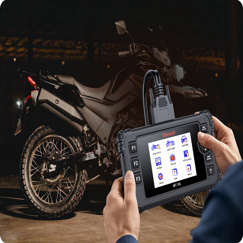 iCarsoft MT V6 Victory Motorcycle OBD2 Scanner ABS Brake Bleed TPS Throtle Reset