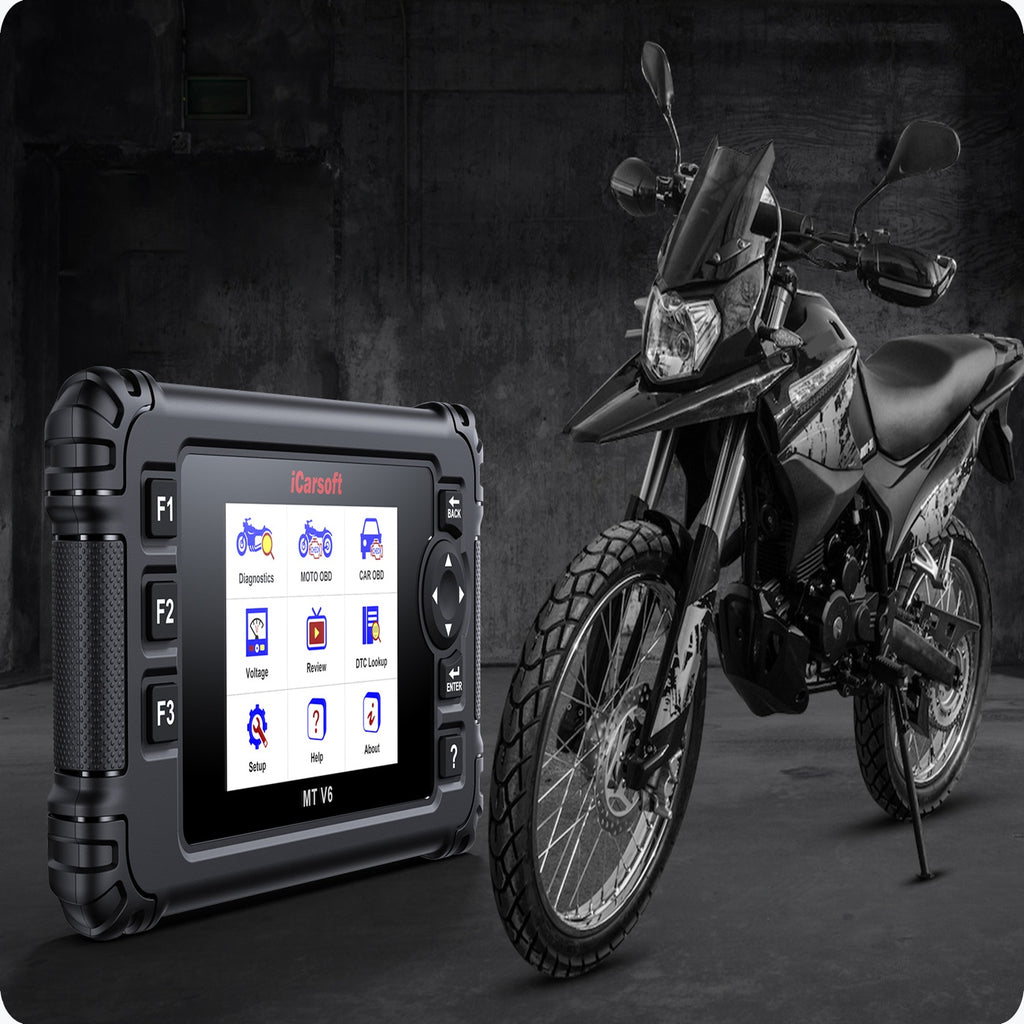Shineray Bike ECU Scan Tool iCarsoft MT V6 ABS BiDirectional Actuation CEL Reset