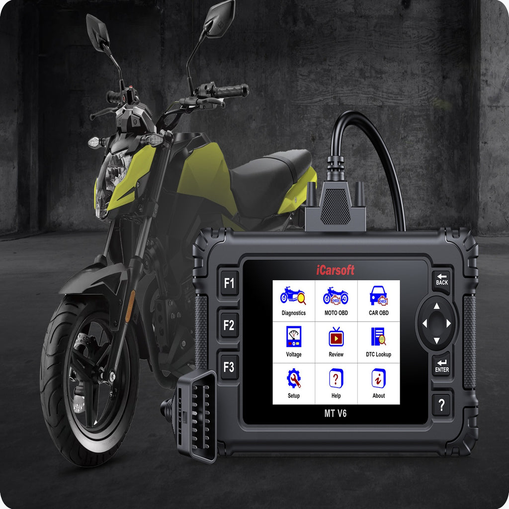 iCarsoft MT V6 Victory Motorcycle OBD2 Scanner ABS Brake Bleed TPS Throtle Reset