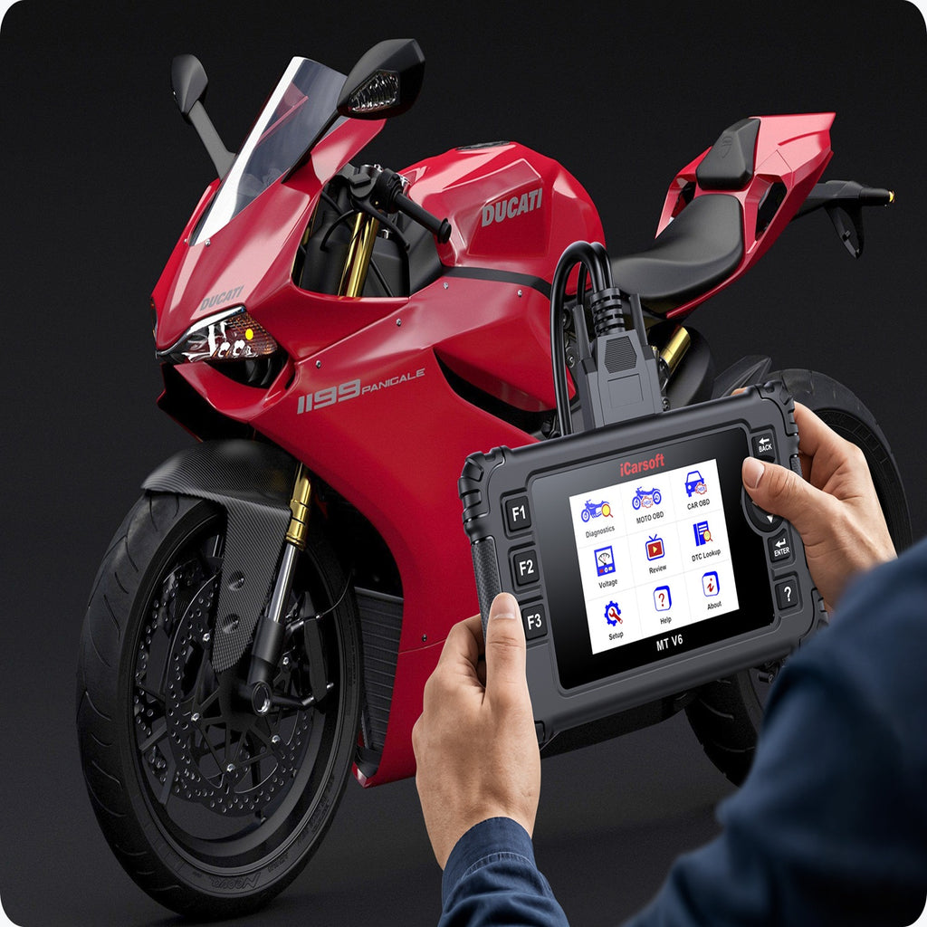iCarsoft MT V6 Ducati ECU Reader OBDII Scanner ECU Bi-Directional Test Tool