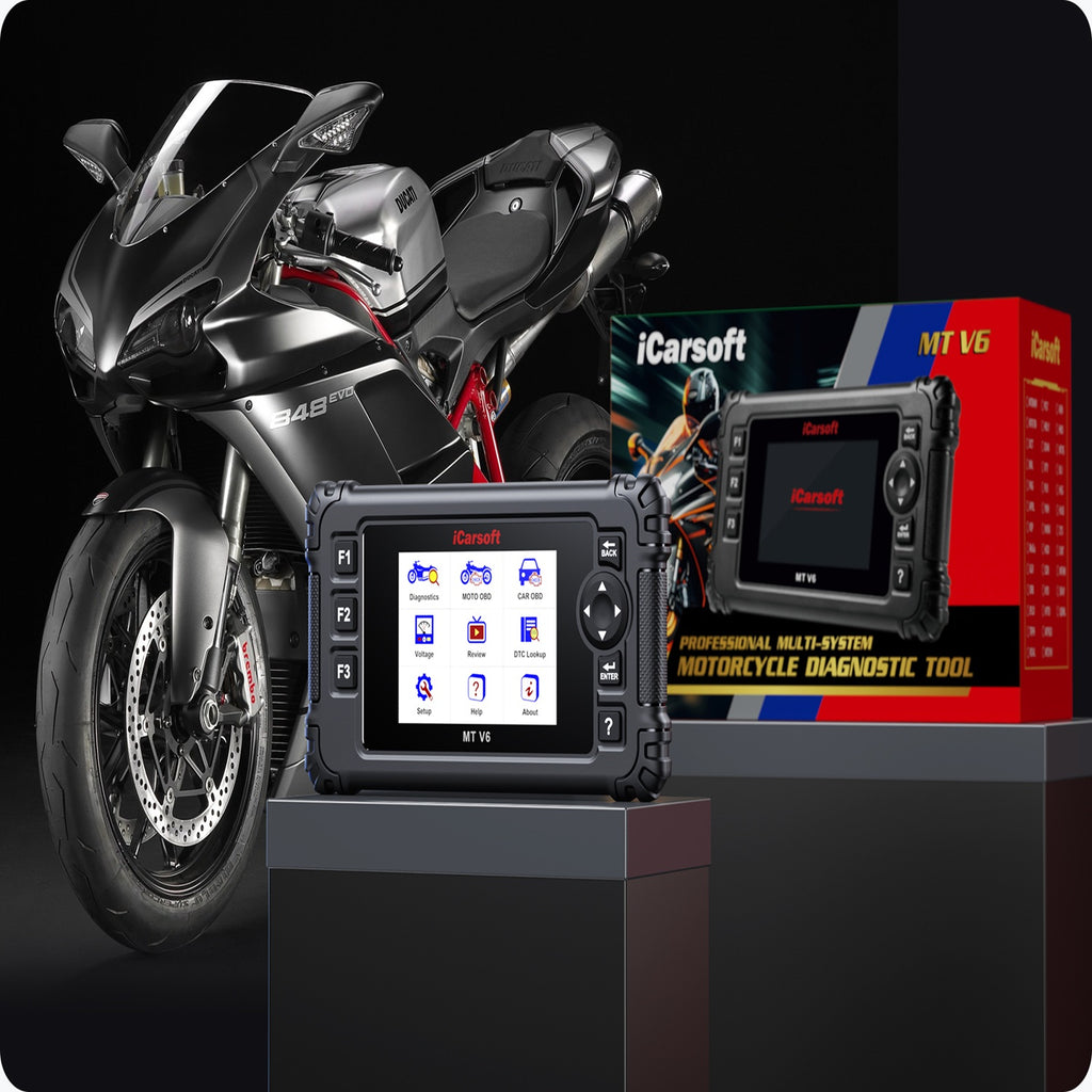 iCarsoft MT V6 Ducati ECU Reader OBDII Scanner ECU Bi-Directional Test Tool