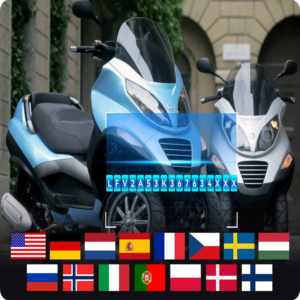 iCarsoft MT V6 Piaggio Motorcycle OBD2 Diagnostic DTC Clear ABS Bleed Live Data