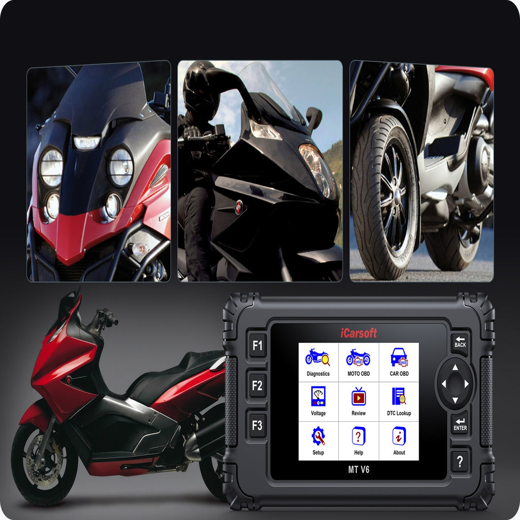 iCarsoft MT V6 for Gilera Full System ECU Reset ABS Bleed Throttle Live Graph