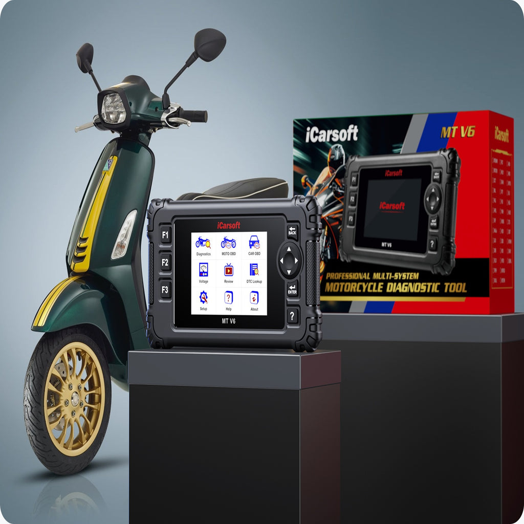 iCarsoft MT V6 Vespa OBDII ECU Reader ABS Bleed  Actuation Bi-Directional Test