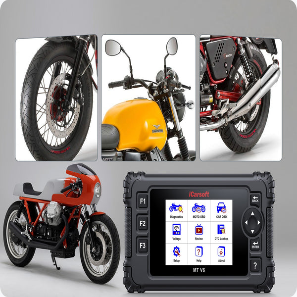 iCarsoft MT V6 Moto Guzzi OBD2 Diagnostic Scanner ECU ABS Bleed