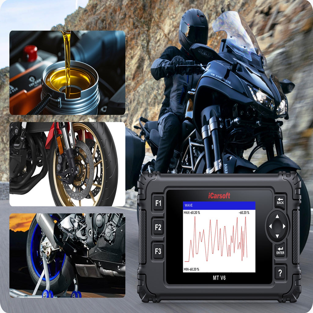 Yamaha Diagnostic Tool iCarsoft MT V6 ECU ABS Pump Bleeding Throttle Reset