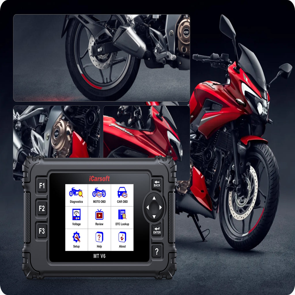 CFMOTO V6 2026 iCarsoft Motorcycle Diagnostic ScannerEngine ABS Live Data