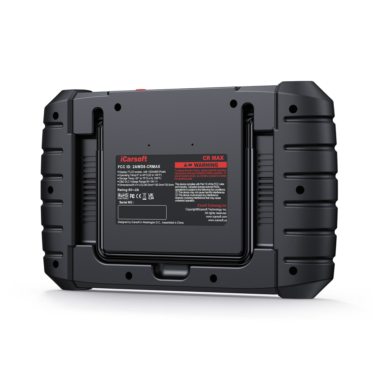 iCarsoft CR MAX Enhanced Multi-System OBD2 Tool Bi-Directional 40 Reset Modes