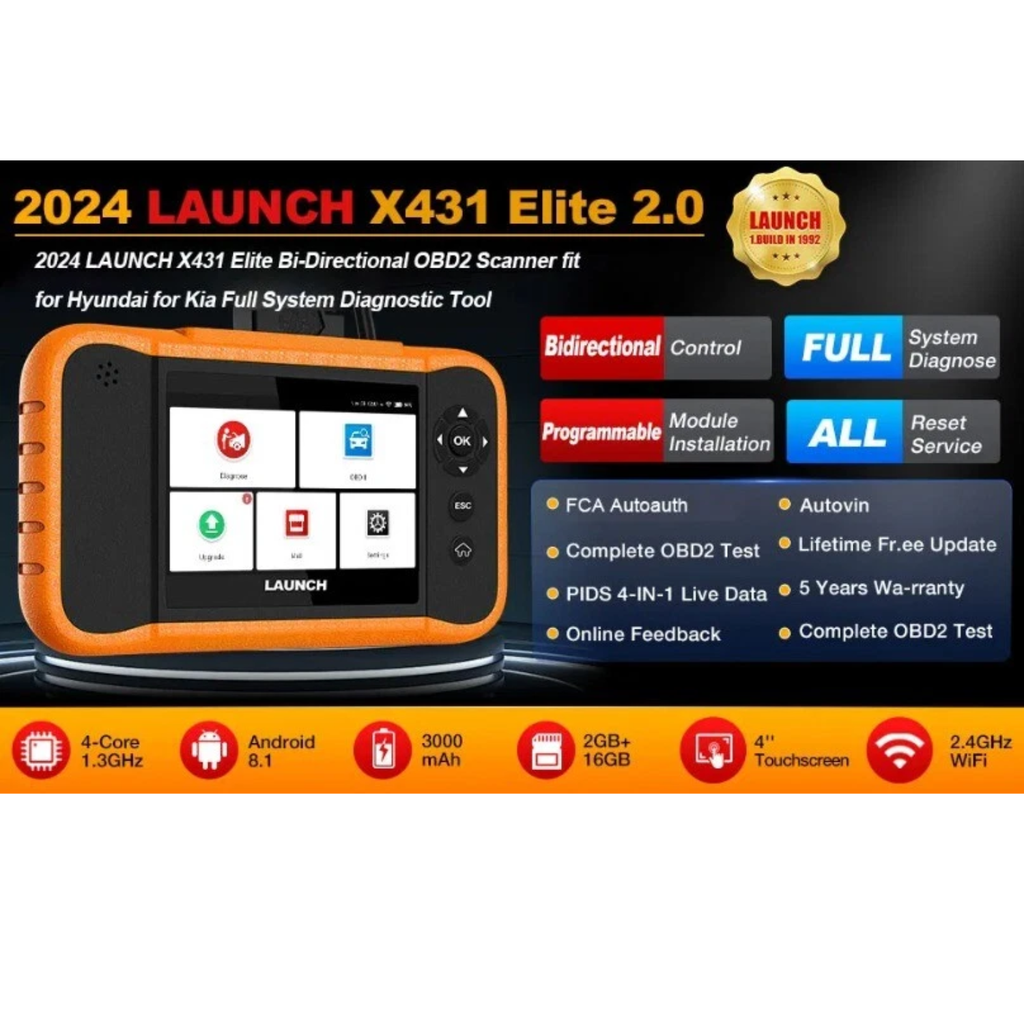 2026 Hyundai Kia Scann tool Launch X431 Elite V2 ECU Coding Reset Services ECU
