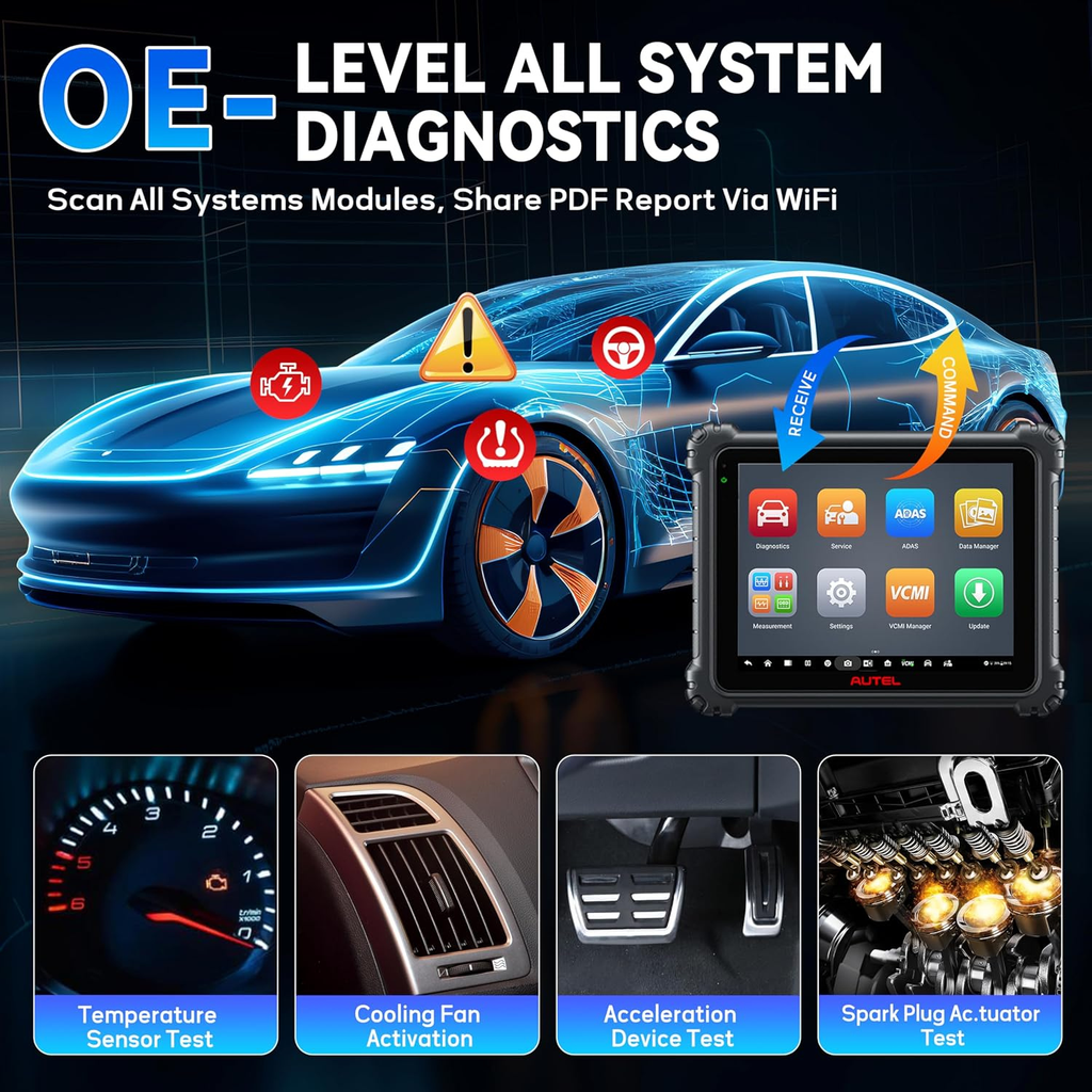 Autel MaxiSys Ultra EV MSOAK EV Hybrid Car Diagnostic Scanner ECU Coding Tool