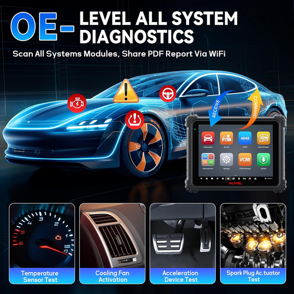 Autel MaxiSys Ultra EV MSOAK EV Hybrid Car Diagnostic Scanner ECU Coding Tool