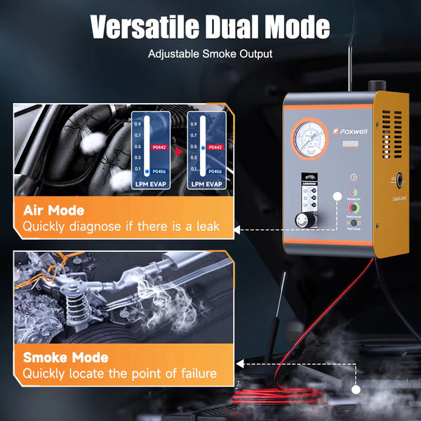 Foxwell SD203 Automotive EVAP Smoke Machine Vacuum Leak Detector Tester