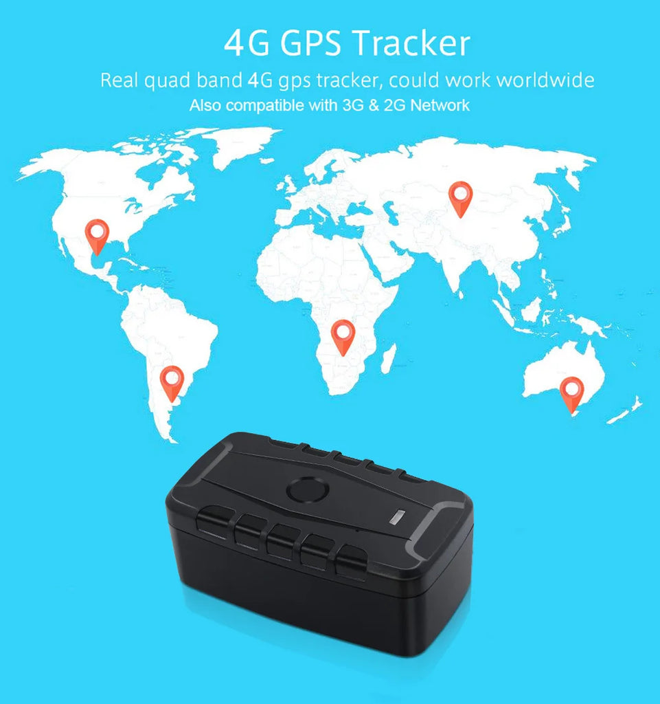 4G Car GPS Tracker Magnetic Long Standby Anti Theft Vehicle Locator Real Tracking