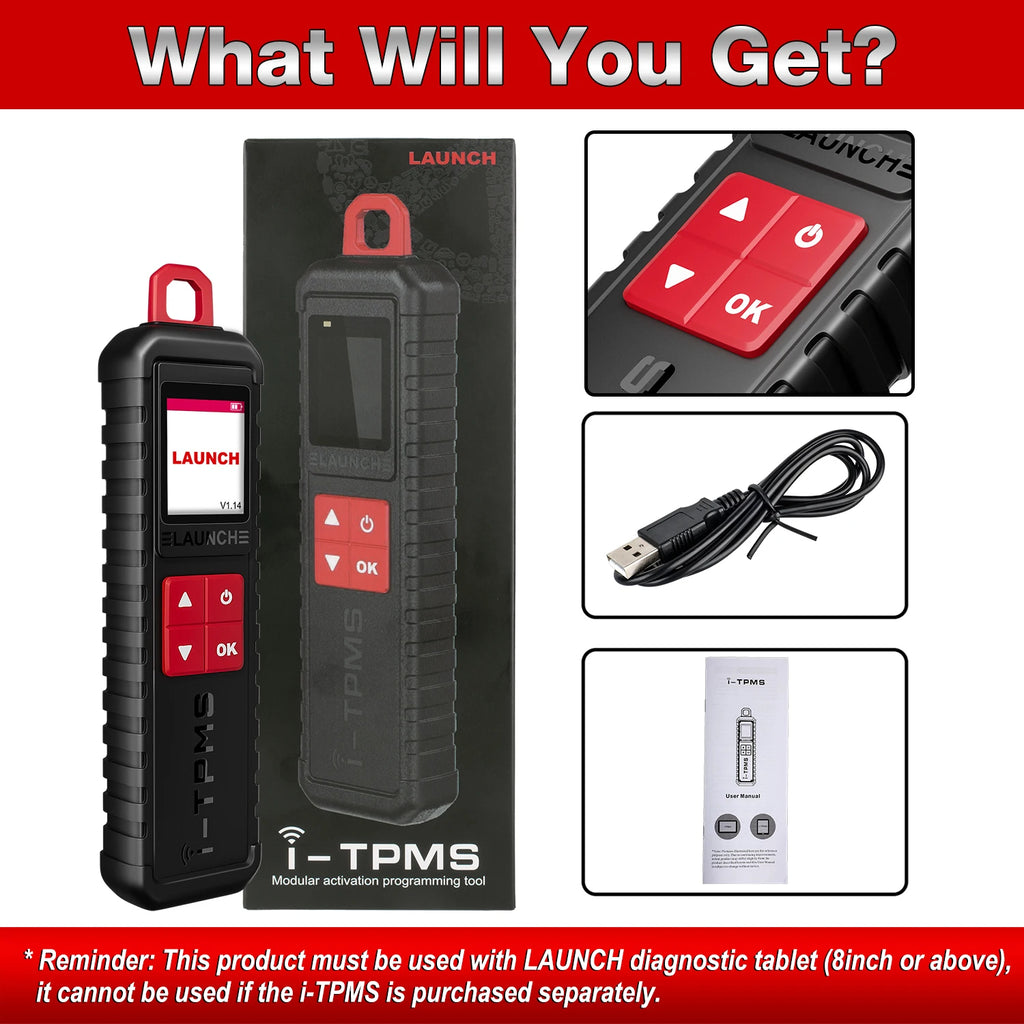 LAUNCH X431 TSGUN TPMS Tools Obd2 Scanner Car Tire Pressure Inspection Tool TPMS