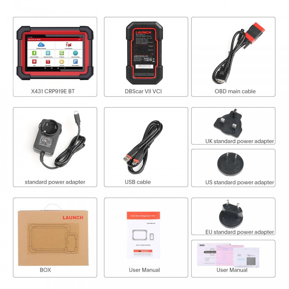 2025  LAUNCH CRP919E BT OBD2 Scan Tool Bi-Directional ECU/Key Coding