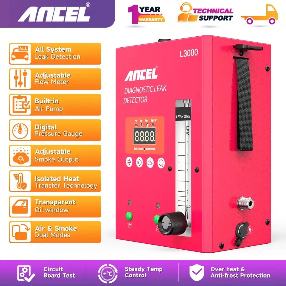 ANCEL L3000 Automotive Smoke Leak Detector EVAP Vacuum Test Machine Air Pump