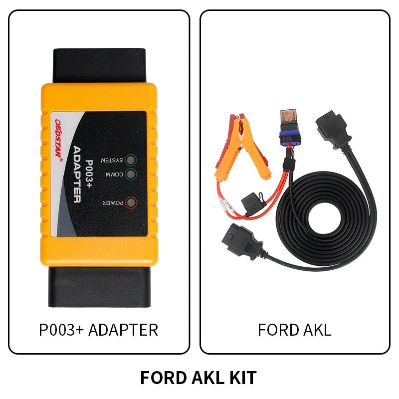 OBDSTAR P002 Adapter Set for Toyota 8A Ford All Keys Lost X300 DP Plus Tool