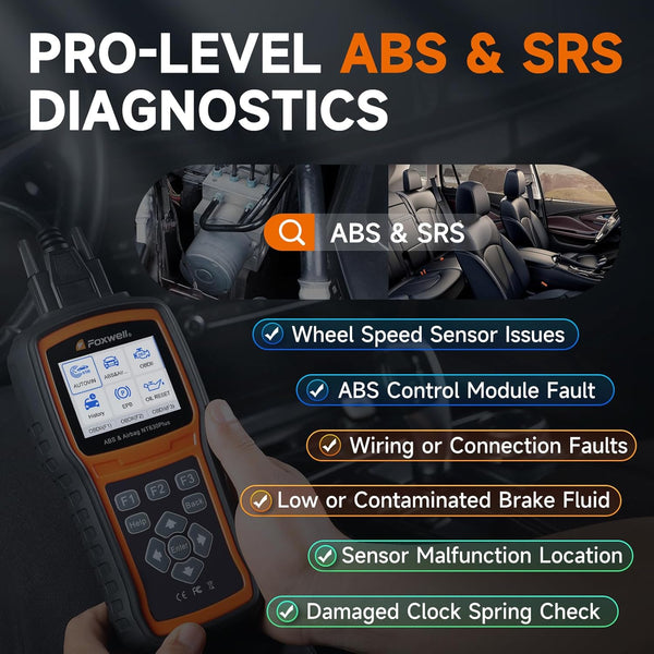 FOXWELL NT630 ELITE OBD2 Engine Diagnostic Scanner ABS+SAS+SRS Airbag Reset Tool