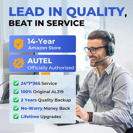 Autel OBD2 Scanner Read & Reset Engine Codes, Live Data