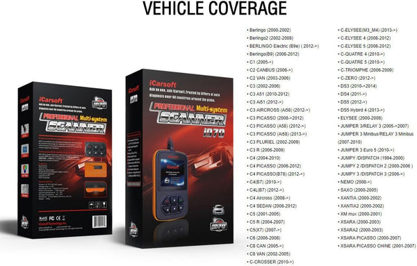 iCarsoft i970 Fits Citroen OBD2 Diagnostic Code Reader Reset Scanner Tool