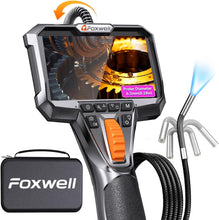 Load image into Gallery viewer, FOXWELL Y400 Articulating Borescope Inspection Camera 6.2mm HD Endoscope