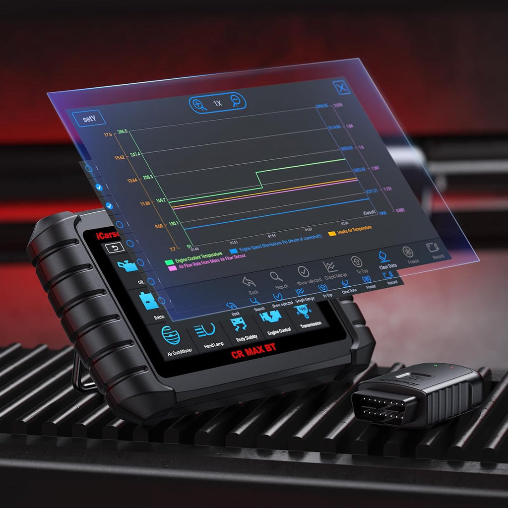iCarsoft CR MAX BT Wireless Multi-Brand Full System Scanner 40 Functions Resets