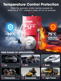 ANCEL S110 Pro EVAP Smoke Leak Detector Car Fuel Pipe Air Pump Diagnostic Tool