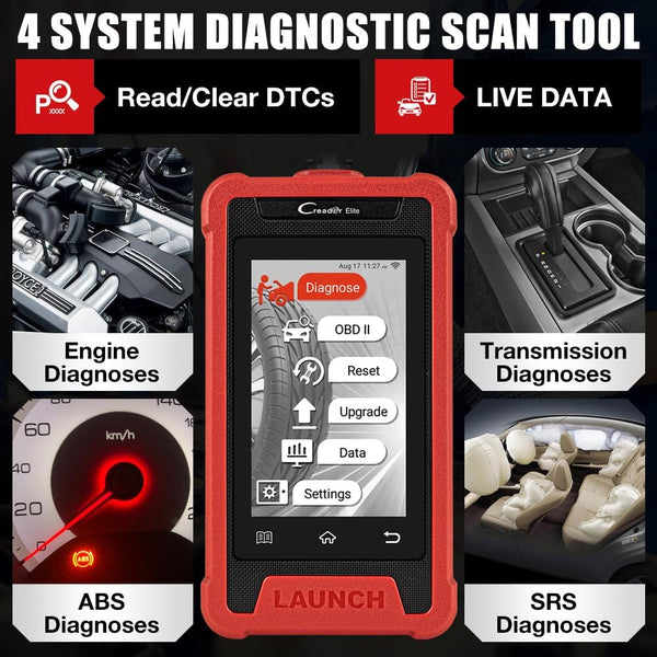 LAUNCH X431 Elite CRE202 Automotive OBD2 Diagnostic Tool with Full System Scan & Code Reading