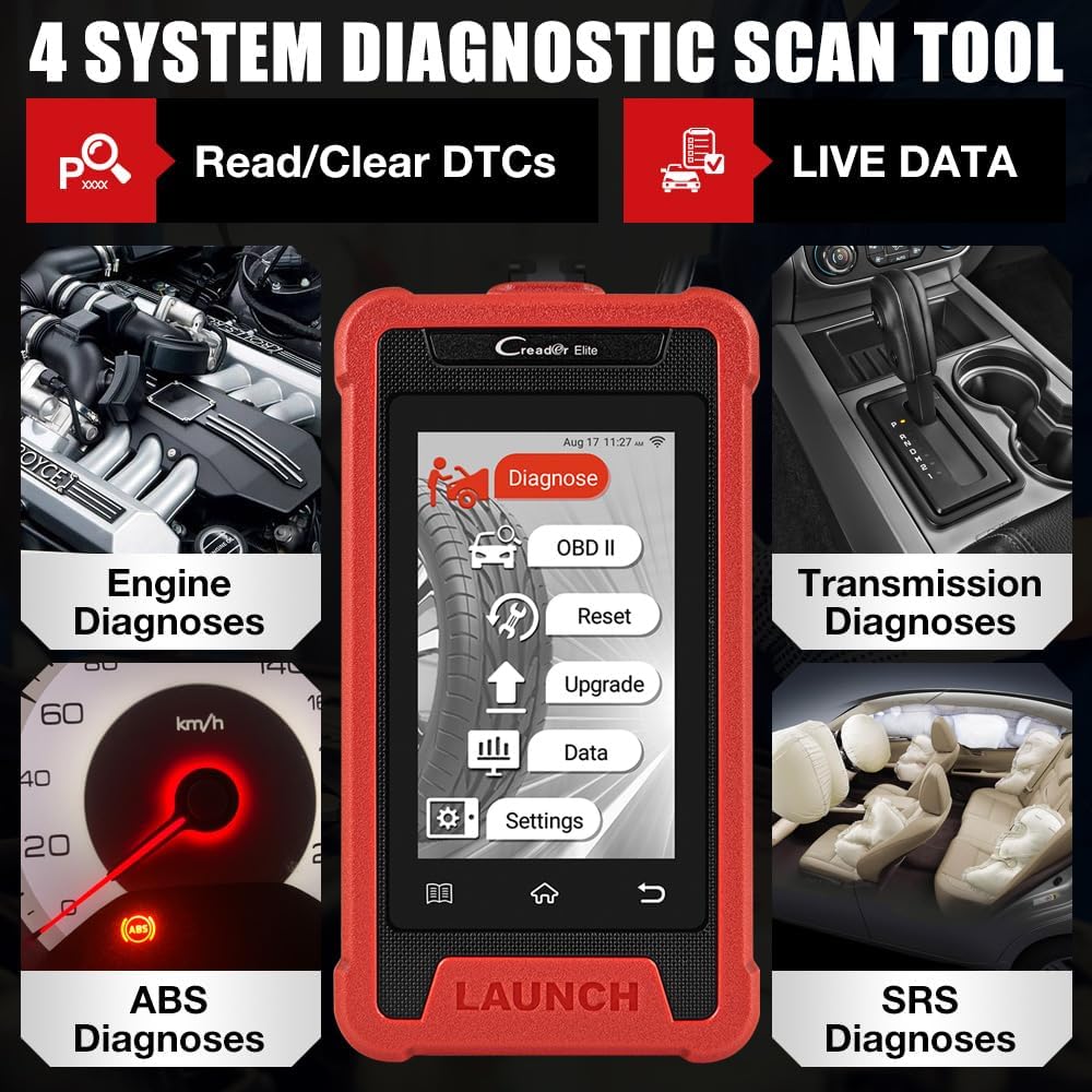 LAUNCH X431 Elite CRE202 Automotive OBD2 Diagnostic Tool with Full System Scan & Code Reading