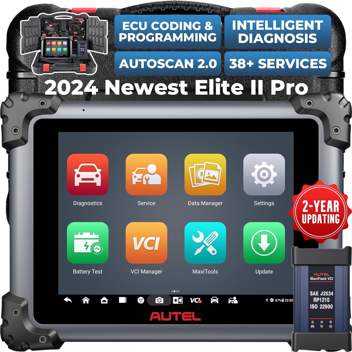 Autel Maxisys Elite II Pro Automotive Diagnostic Tool Bi-Directional Scanner Secondary image