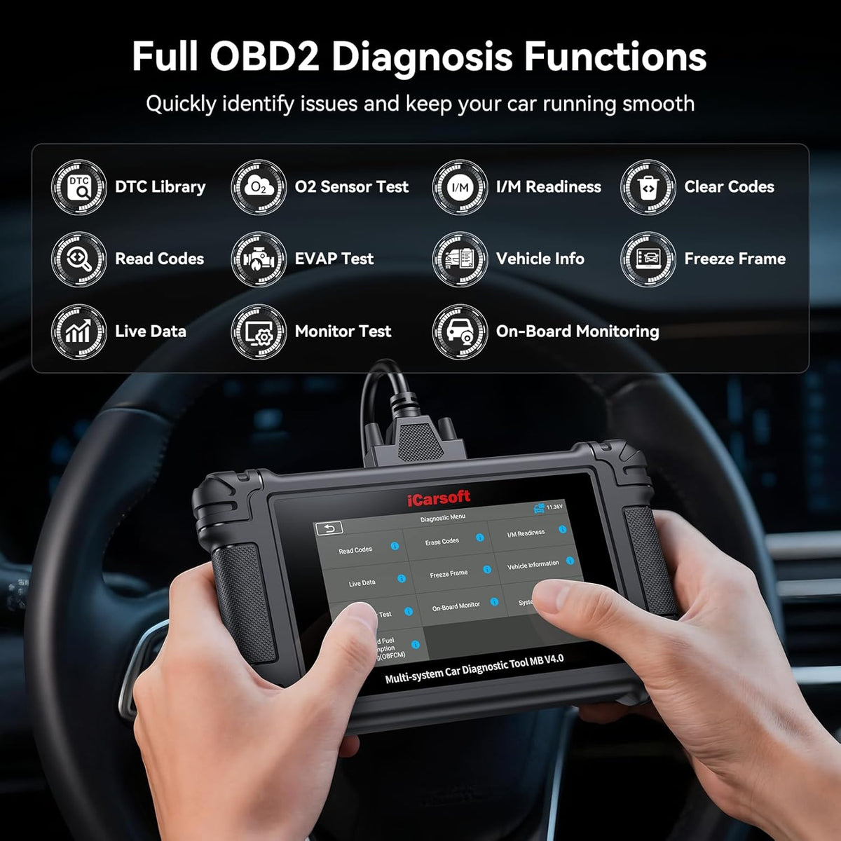 iCarsoft MB V4.0 Professional OBD2 Scanner FullSystem BENZ/SPRINTER/SMART/MAYBAC