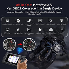 Load image into Gallery viewer, iCarsoft MT V6 Plus Motorcycle OBD2 Diagnostic Tool for 21 Brand Full System ABS