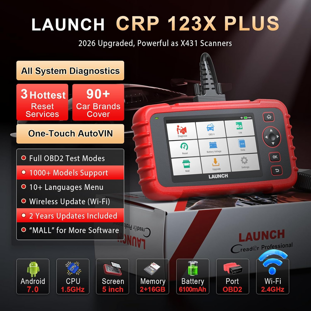 LAUNCH X431 CRP123X plus OBD2 Scanner DIY Code Reader Car Diagnostic Tool