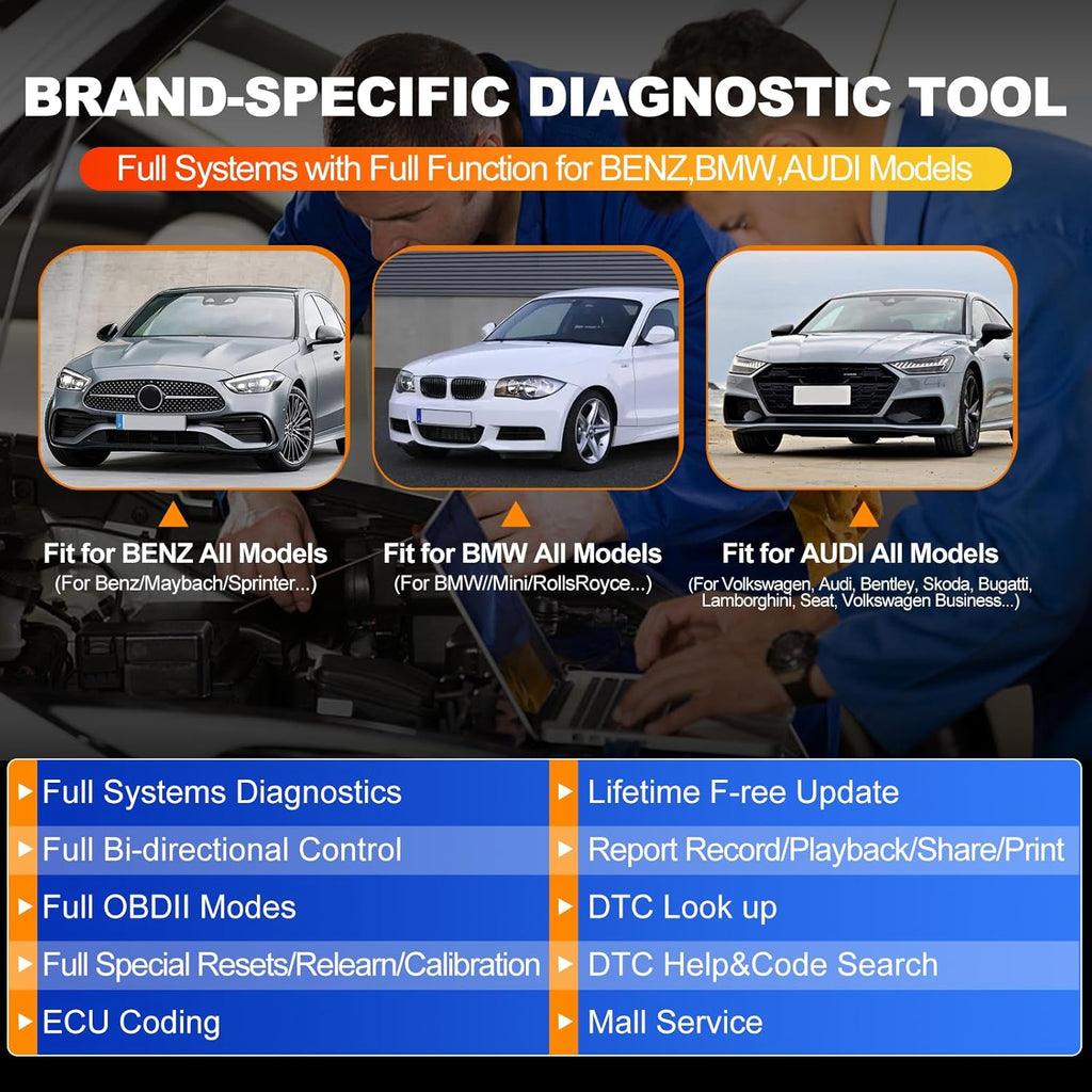 2025 LAUNCH X431 Creader Elite 2.0 BBA Bmw Scan Tool, VW Audi OBD2 Scan Tool