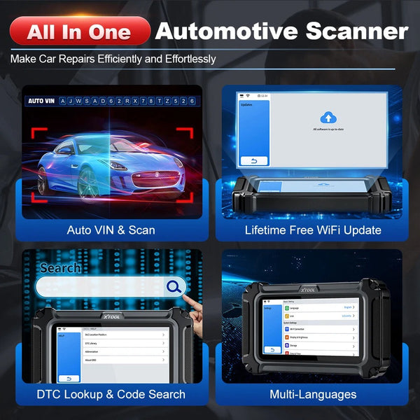 XTOOL IP500 Automotive Scanner For Chrysler/Jeep/Dodge Auto OBD2 Scan Tool FCA AutoAuth
