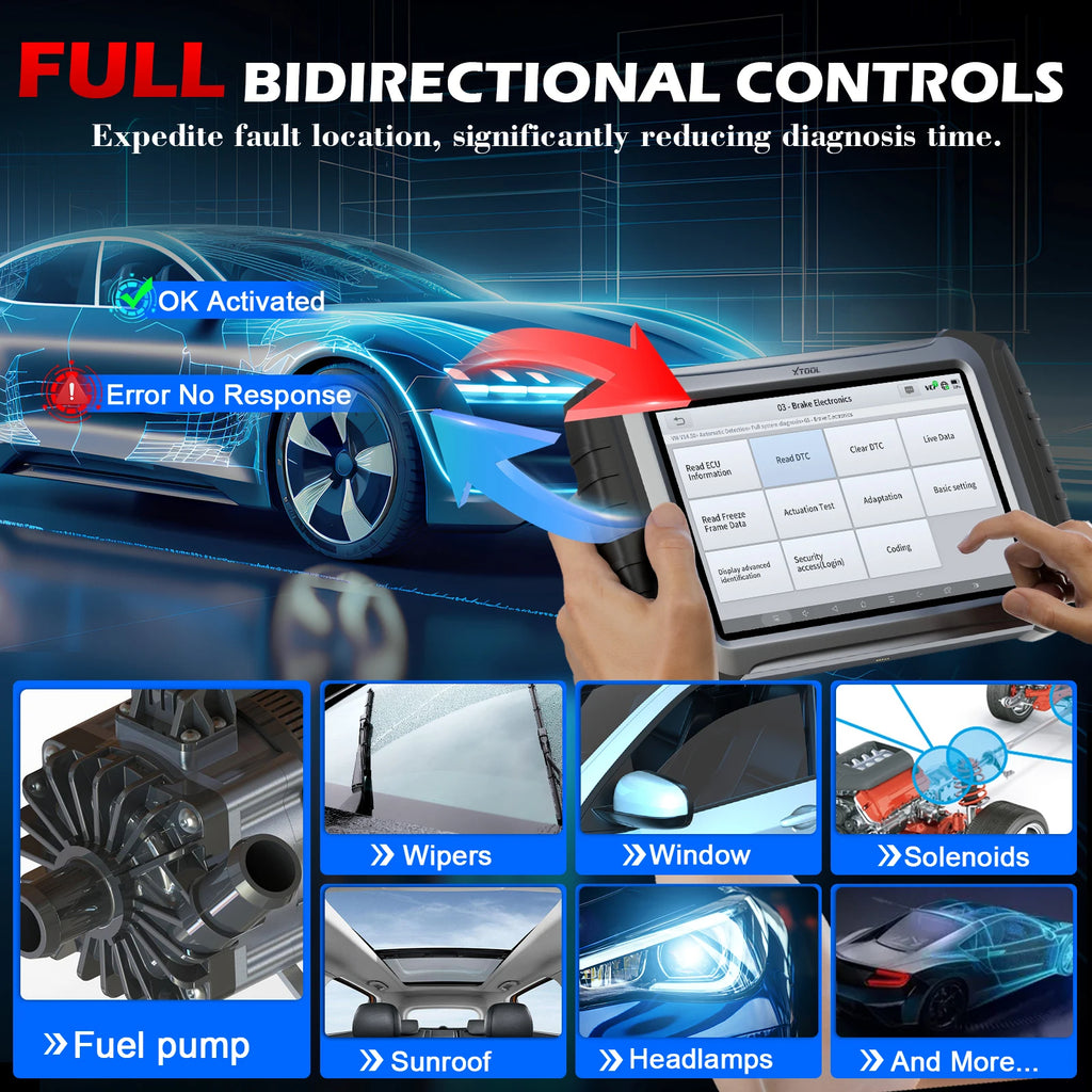 2025 XTOOL IP919MAX OBD2 Scanner Auto Diagnostic Tool ECU Programming Key IMMO