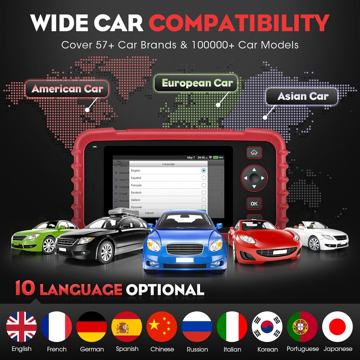 AUSTRALIAN CARS - LAUNCH CRP123X Diagnostic Scanner Tool OBD2 Fault Code Reader