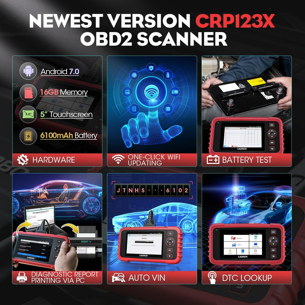 AUSTRALIAN CARS - LAUNCH CRP123X Diagnostic Scanner Tool OBD2 Fault Code Reader
