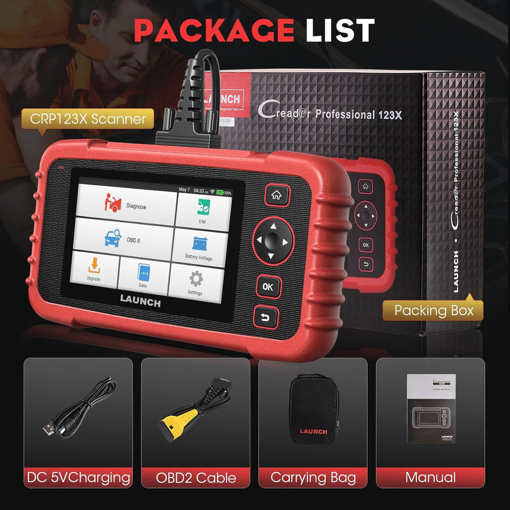 AUSTRALIAN CARS - LAUNCH CRP123X Diagnostic Scanner Tool OBD2 Fault Code Reader