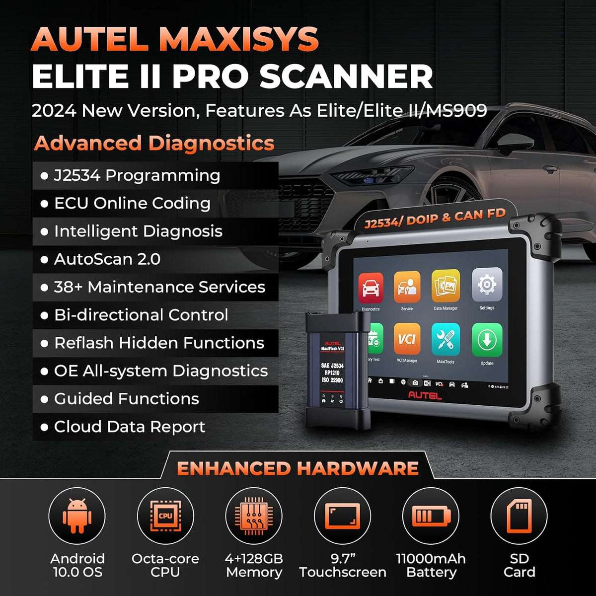 Autel Maxisys Elite II Pro Automotive Diagnostic Tool Bi-Directional Scanner - Auto Lines Australia