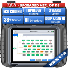 Load image into Gallery viewer, XTOOL D8S Update of XTOOL D8 Car Diagnostic Scanner Automotive Tools ECU Coding