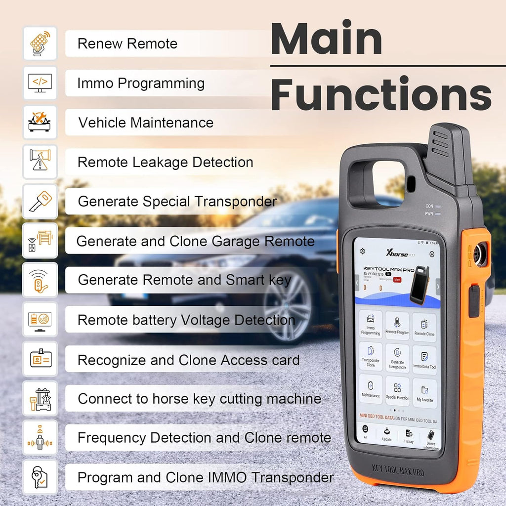 Xhorse Key Tool Max Professional Remote Key Tool ID48 96bit  Prog Mini ECU Read