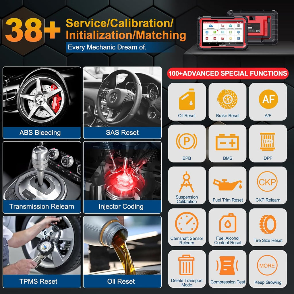 LAUNCH X431 PROS ELITE OBD2 Diagnostic Scanner Bidirectional ECU Coding CANFD DOIP AutoVIN 38+ Reset Tool