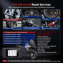 Load image into Gallery viewer, iCarsoft MT V6 Plus Motorcycle OBD2 Diagnostic Tool for 21 Brand Full System ABS