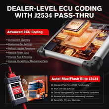 Load image into Gallery viewer, Autel MaxiSys MS908CV II Heavy Duty Truck Diagnostic Scanner J2534 ECU Coding
