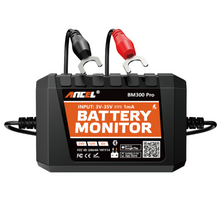 Load image into Gallery viewer, ANCEL BM300 Pro 6V 12V 24V Bluetooth Battery Tester Monitor for Car Truck RV