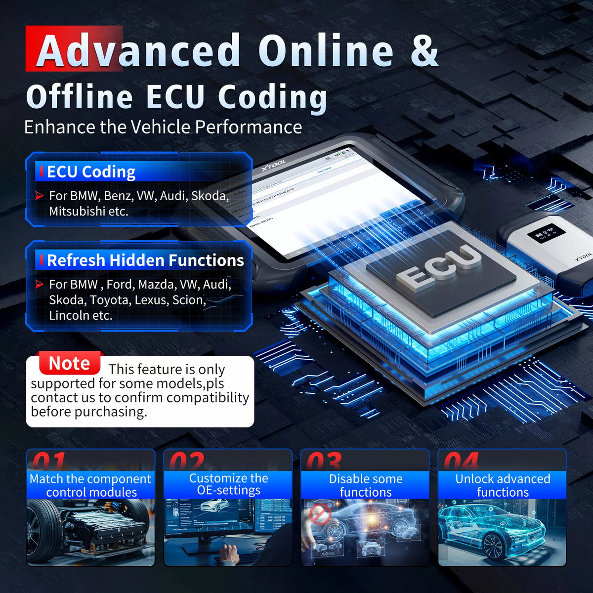 XTOOL D9MAX J2534 ECU Coding And Programming Automotive Best OBD2 Scanner